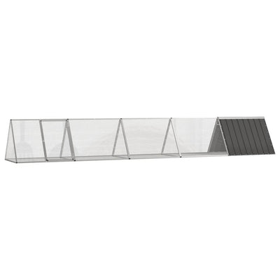 Rabbit Cage Anthracite 198.6"x31.7"x28" Galvanized Steel