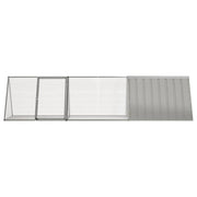 Rabbit Cage Gray 119.1"x31.7"x28" Galvanized Steel