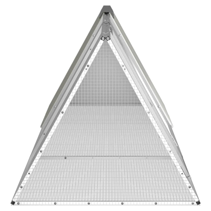 Rabbit Cage Gray 119.1"x31.7"x28" Galvanized Steel