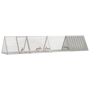 Rabbit Cage Gray 158.9"x31.7"x28" Galvanized Steel