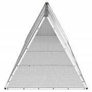 Rabbit Cage Gray 158.9"x31.7"x28" Galvanized Steel