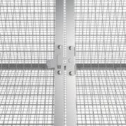 Rabbit Cage Gray 158.9"x31.7"x28" Galvanized Steel