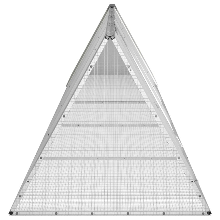 Rabbit Cage Gray 198.6"x31.7"x28" Galvanized Steel