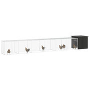 Chicken Cage Anthracite 275.6"x35.8"x39.4" Galvanized Steel