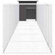 Chicken Cage Anthracite 275.6"x35.8"x39.4" Galvanized Steel