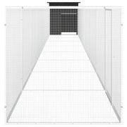 Chicken Cage Anthracite 354.3"x35.8"x39.4" Galvanized Steel