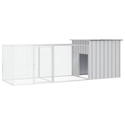 Chicken Cage Gray 118.1"x35.8"x39.4" Galvanized Steel