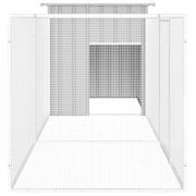 Chicken Cage Gray 118.1"x35.8"x39.4" Galvanized Steel