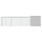 Chicken Cage Gray 157.5"x35.8"x39.4" Galvanized Steel