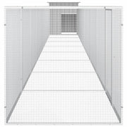 Chicken Cage Gray 354.3"x35.8"x39.4" Galvanized Steel