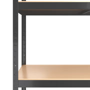 4-Layer Storage Shelf Anthracite Steel&Engineered Wood