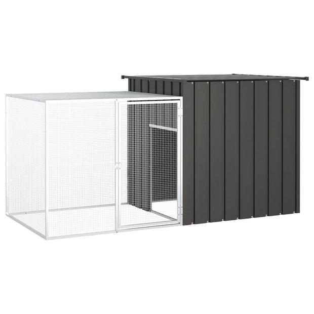 Rabbit Cage Anthracite 78.7"x35.8"x39.4" Galvanized Steel