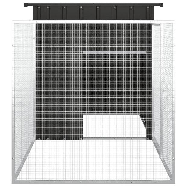 Rabbit Cage Anthracite 78.7"x35.8"x39.4" Galvanized Steel