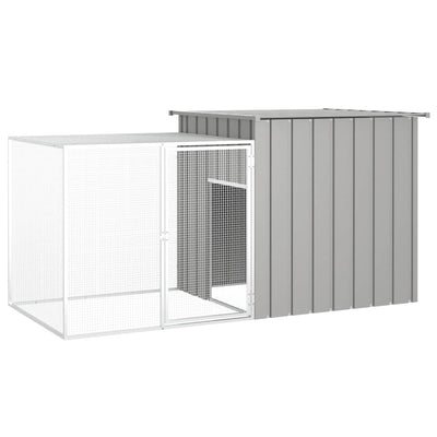 Rabbit Cage Gray 78.7"x35.8"x39.4" Galvanized Steel