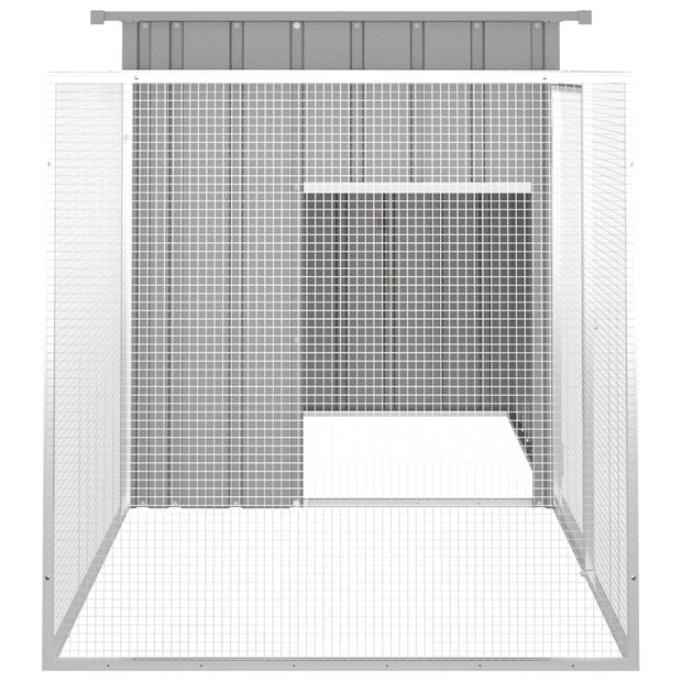 Rabbit Cage Gray 78.7"x35.8"x39.4" Galvanized Steel