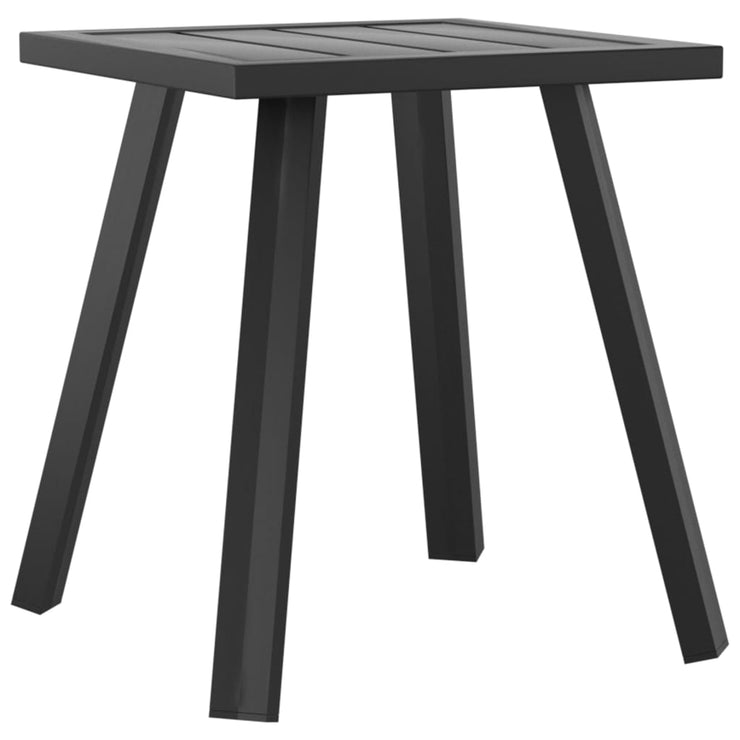 Patio Table Anthracite 13.4"x13.4"x15" Steel