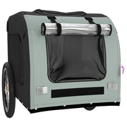 Pet Bike Trailer Gray and Black Oxford Fabric&Iron