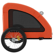 Pet Bike Trailer Orange Oxford Fabric and Iron