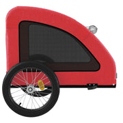 Pet Bike Trailer Red Oxford Fabric and Iron