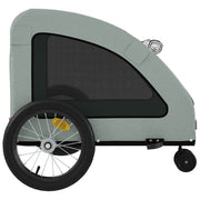 Pet Bike Trailer Gray Oxford Fabric and Iron