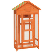 Bird House Brown 36"x20.9"x66.9" Solid Wood Pine