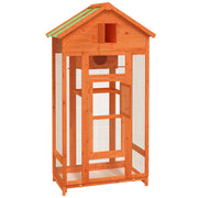 Bird House Brown 36"x20.9"x66.9" Solid Wood Pine