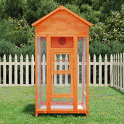 Bird House Brown 36"x20.9"x66.9" Solid Wood Pine