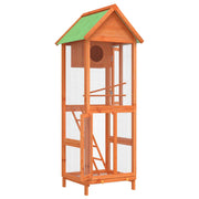 Bird House Brown 23.6"x23"x63" Solid Wood Pine