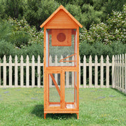 Bird House Brown 23.6"x23"x63" Solid Wood Pine