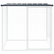 Chicken Cage with Roof Anthracite 40.6"x38.6"x35.4" Galvanized Steel