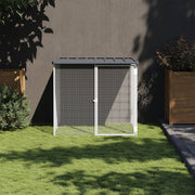 Chicken Cage with Roof Anthracite 40.6"x38.6"x35.4" Galvanized Steel