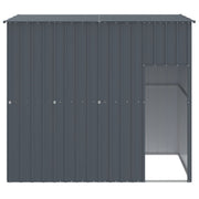 Dog House with Roof Anthracite 84.3"x60.2"x71.3" Galvanized Steel