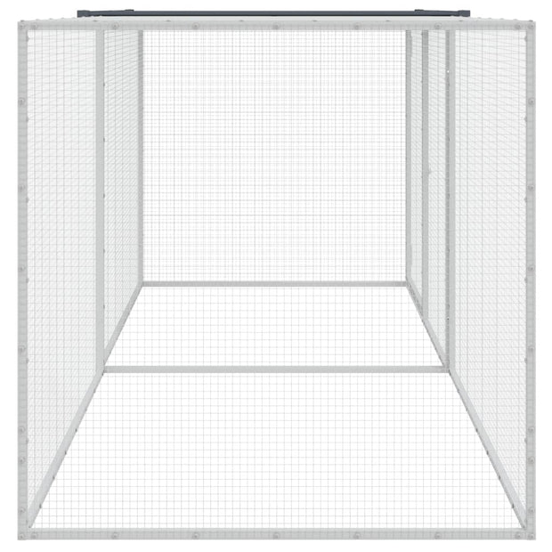 Chicken Cage with Roof Anthracite 79.9"x38.6"x35.4" Galvanized Steel