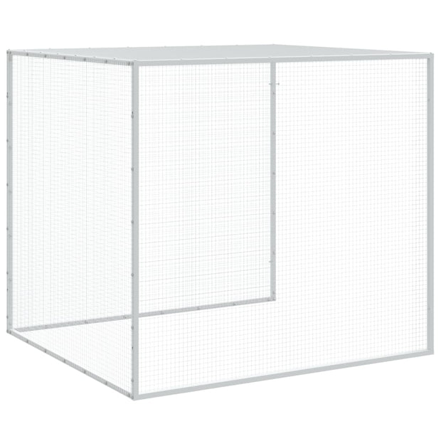 Chicken Cage with Roof Anthracite 79.9"x38.6"x35.4" Galvanized Steel