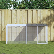 Chicken Cage with Roof Anthracite 79.9"x38.6"x35.4" Galvanized Steel