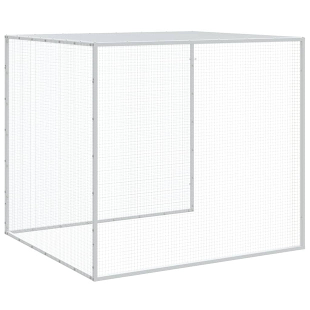 Chicken Cage with Roof Anthracite 237.4"x38.6"x35.4" Galvanized Steel