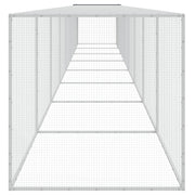 Chicken Cage with Roof Anthracite 316.1"x38.6"x35.4" Galvanized Steel