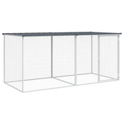 Chicken Cage with Roof Anthracite 79.9"x38.6"x35.4" Galvanized Steel