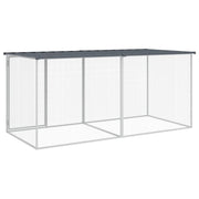 Chicken Cage with Roof Anthracite 79.9"x38.6"x35.4" Galvanized Steel