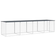 Chicken Cage with Roof Anthracite 158.7"x38.6"x35.4" Galvanized Steel