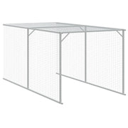 Chicken Cage with Run Anthracite 46.1"x159.4"x48.4" Galvanized Steel