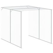 Chicken Cage with Run Anthracite 65"x179.1"x71.3" Galvanized Steel