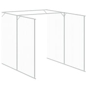 Chicken Cage with Run Anthracite 65"x500.4"x71.3" Galvanized Steel