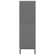 Wardrobe FLORO Gray 30.3"x20.9"x67.3" Solid Wood Pine