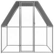 Chicken Cage Silver and Gray 6.6‘x6.6‘x6.6‘ Galvanized Steel