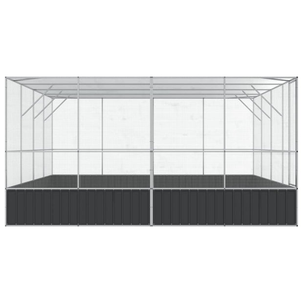 Aviary Silver 164.6"x163"x83.5" Steel