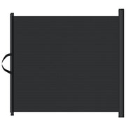 Retractable Pet Gate Black 32.5"x49.2"