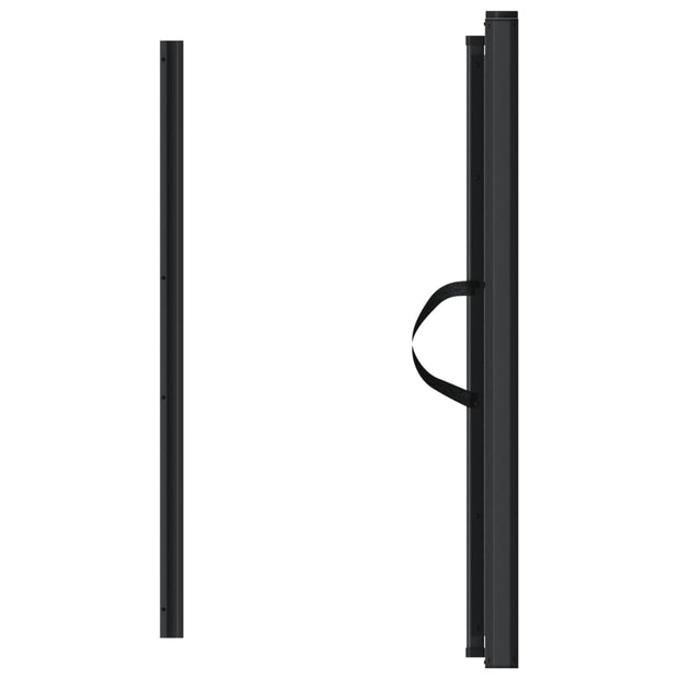 Retractable Pet Gate Black 40.4"x49.2"