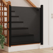 Retractable Pet Gate Black 46.3"x49.2"