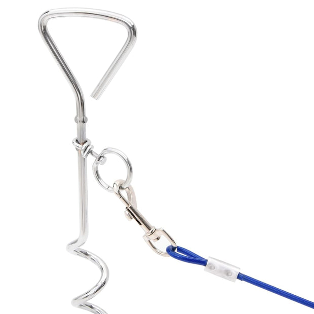 Dog Tie Out Cable with Ground Stake 9.8'